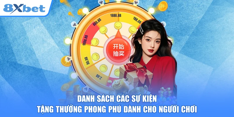 Danh sách các sự kiện tặng thưởng phong phú dành cho người chơi